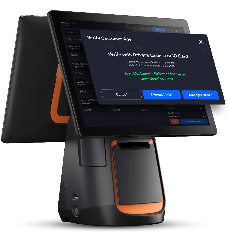 Age Verification compliance pos system