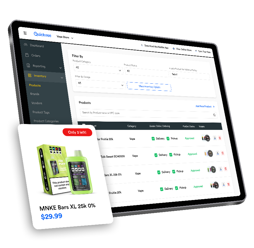 Smoke shop pos with inventory management